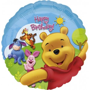 18"/45cm шар из фольги - Pooh And Friends: Sunny Birthday, S60